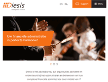Tablet Screenshot of diesis.nl